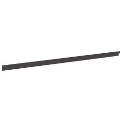 Bordure de Pelouse 30 pcs 102 x 4 x 4 cm Acier Noir 638872638872