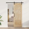 Porte coulissante Naturel 73,5 x 211 cm Bois de pin massif 638875638875
