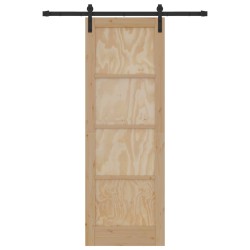 Porte coulissante Naturel 73,5 x 211 cm Bois de pin massif 638875638875