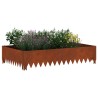 Bordure de Pelouse 100 x 60 x 20 cm Acier Rouillé 638876638876