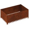 Bordure de Pelouse 100 x 60 x 35 cm Acier Rouillé 638880638880