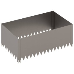 Bordure de Pelouse 100 x 60 x 35 cm Acier Rouillé 638880638880