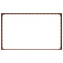 Bordure de Pelouse 100 x 60 x 35 cm Acier Rouillé 638880638880