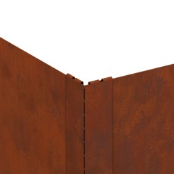 Bordure de Pelouse 100 x 60 x 35 cm Acier Rouillé 638880638880