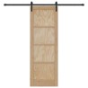 Porte coulissante Naturel 73,5 x 211 cm Bois de pin massif 638883638883