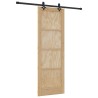 Porte coulissante Naturel et noir 73,5 x 211 cm 638884638884