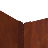 Bordure de Pelouse 100 x 100 x 35 cm Acier Rouillé 638886638886