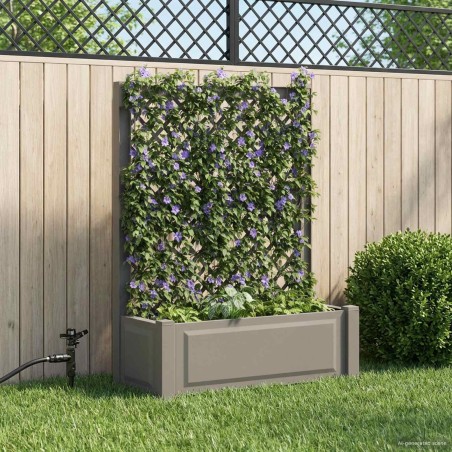 Grand bac avec treille Gris 99,5 x 43 x 133,5 cm PP 638890638890