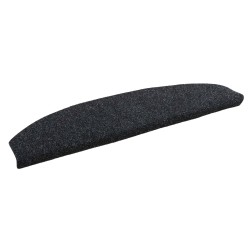 Tapis d'escalier auto-adhésifs 15 pcs Noir 80 x 24,5 x 3,5 cm 638891638891