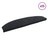 Tapis d'escalier auto-adhésifs 15 pcs Noir 80 x 24,5 x 3,5 cm 638891638891