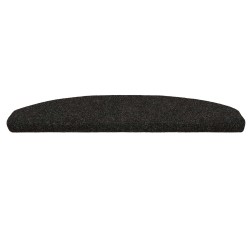 Tapis d'escalier auto-adhésifs 15 pcs Noir 80 x 24,5 x 3,5 cm 638891638891