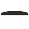 Tapis d'escalier auto-adhésifs 15 pcs Noir 80 x 24,5 x 3,5 cm 638891638891