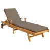 Chaise longue avec coussin 100% Polyester Teck Solide 638895638895