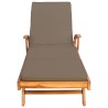 Chaise longue avec coussin 100% Polyester Teck Solide 638895638895