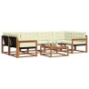 Ensemble de canapés d'extérieur 7 pcs Naturel et Crème 638898638898