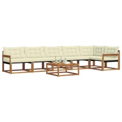 Ensemble de canapés d'extérieur 7 pcs Naturel et Crème 638899638899