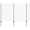 Clôture grillagée avec poteau 10 x 1,6 m Acier recouvert de PVC 638908638908