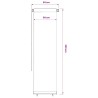 Store roulant d'extérieur couleur crème 65 (l) x 230 (H) cm HDPE 638920638920