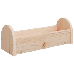 Mangeoire à foin pour lapins 28x10x10 cm bois massif de sapin 638924638924