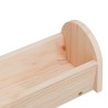 Mangeoire à foin pour lapins 28x10x10 cm bois massif de sapin 638924638924
