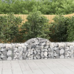 Paniers à gabions arqués 9 pcs 200x50x60/80 cm Fer galvanisé 638939638939