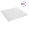 Panneaux muraux 12 pcs Pierre Blanche 50 x 50 cm Mousse XPS 638942638942