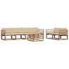Ensemble de canapés d'extérieur 7 pcs Naturel et Beige 638944638944