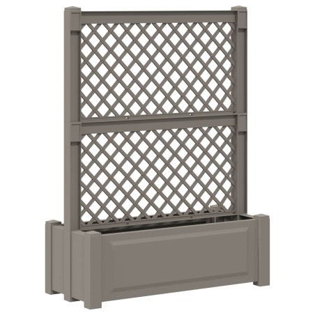 Grand pot avec trellis Gris 99,5 x 43 x 133,5 PP 638945638945