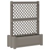 Grand pot avec trellis Gris 99,5 x 43 x 133,5 PP 638945638945