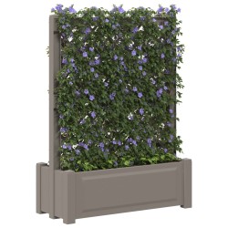 Grand pot avec trellis Gris 99,5 x 43 x 133,5 PP 638945638945