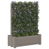 Grand pot avec trellis Gris 99,5 x 43 x 133,5 PP 638945638945
