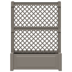 Grand pot avec trellis Gris 99,5 x 43 x 133,5 PP 638945638945