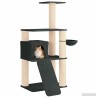 Arbre à chat avec poteaux à griffer en sisal Gris foncé 173 cm 638950638950