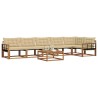 Ensemble de canapés d'extérieur 7 pcs Naturel et Beige 638951638951
