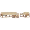 Ensemble de canapés d'extérieur 7 pcs Naturel et Beige 638956638956