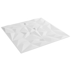 Panneaux muraux 12 pcs Blanc 50 x 50 cm Mousse XPS 638963638963