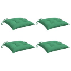 Coussins de chaise lot de 4 vert 50x50x7 cm tissu oxford 638967638967