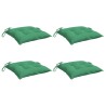 Coussins de chaise lot de 4 vert 50x50x7 cm tissu oxford 638967638967