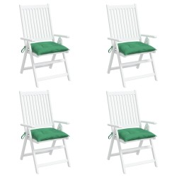 Coussins de chaise lot de 4 vert 50x50x7 cm tissu oxford 638967638967