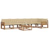 Ensemble de canapés d'extérieur 7 pcs Naturel et Beige 638977638977