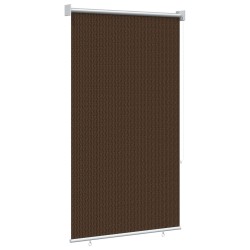 Store enrouleur extérieur à 90% de blocage UV Marron HDPE 638979638979