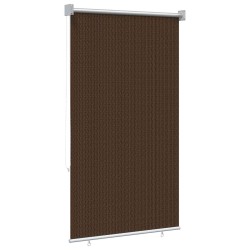 Store enrouleur extérieur à 90% de blocage UV Marron HDPE 638979638979