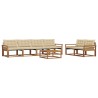 Ensemble de canapés d'extérieur 7 pcs Naturel et Beige 638980638980