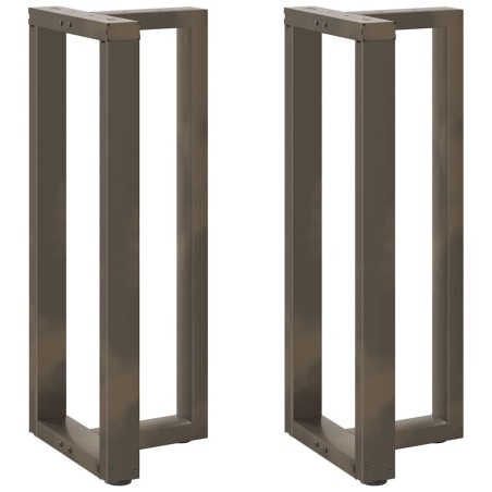 Pieds de table de bar en forme de T, 2 pièces, noir, 40 x 35 x (100-101) cm, acier 638989638989