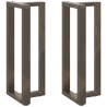 Pieds de table de bar en forme de T, 2 pièces, noir, 40 x 35 x (100-101) cm, acier 638989638989