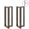 Pieds de table de bar en forme de T, 2 pièces, noir, 40 x 35 x (100-101) cm, acier 638989638989