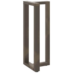 Pieds de table de bar en forme de T, 2 pièces, noir, 40 x 35 x (100-101) cm, acier 638989638989