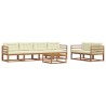 Ensemble de canapés d'extérieur 7 pcs Naturel et Crème 638991638991