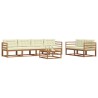 Ensemble de canapés d'extérieur 7 pcs Naturel et Crème 638991638991