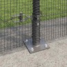Clôture en fil soudé avec base en béton 25 x 1,5 m Gris Maille 638992638992